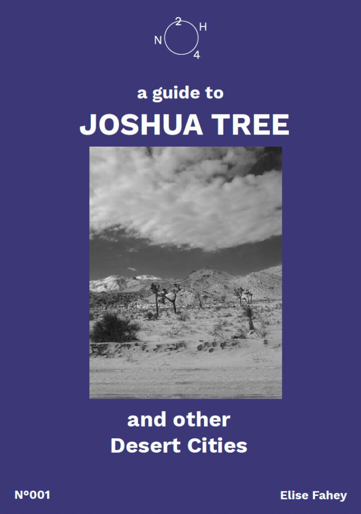A Guide to Joshua Tree with titles composed by Harold Budd