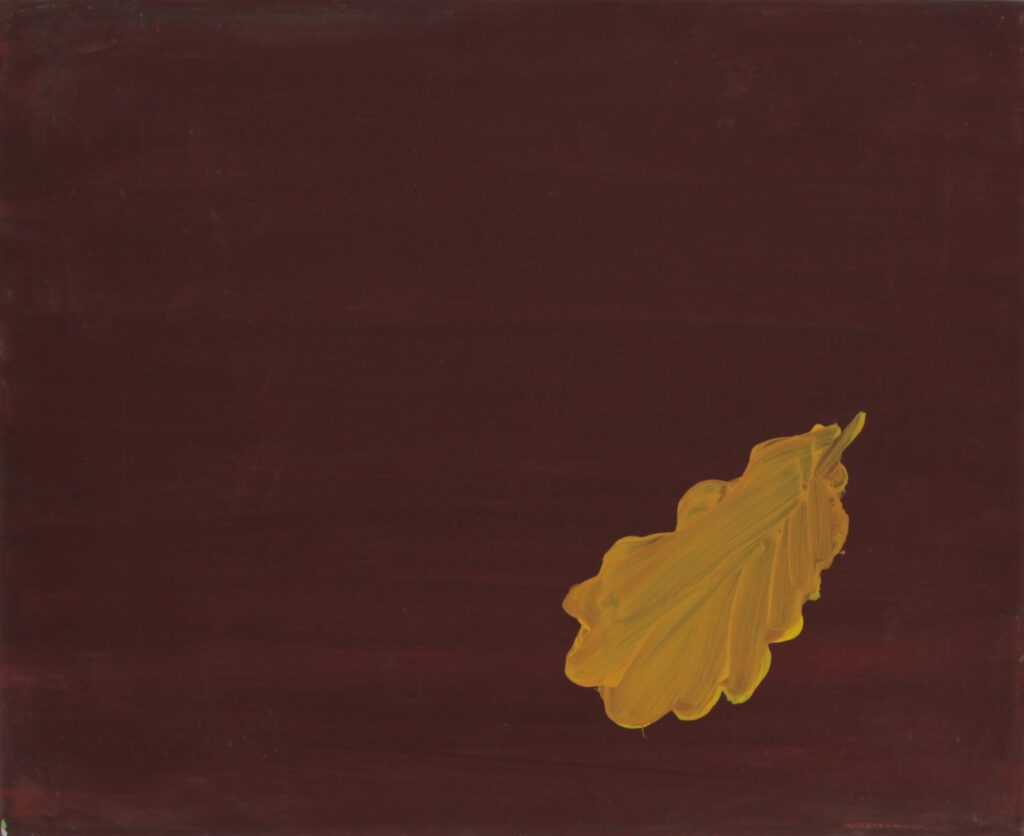 Feuille dorée, oil on canvas, 9 x 12 in | 24 x 30 cm