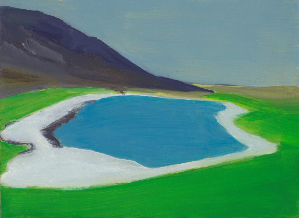Lac I, oil on paper, 5 x 7 in | 13 x 18 cm