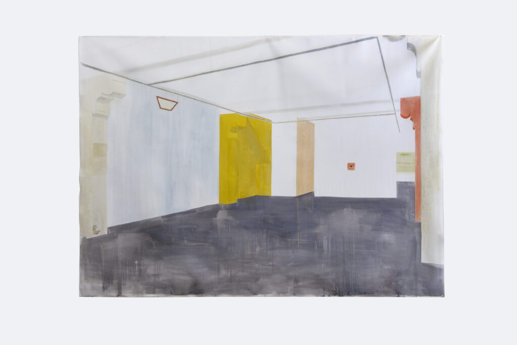 Elise Fahey, 2016, peinture à l’huile sur toile, 300 x 215 cm