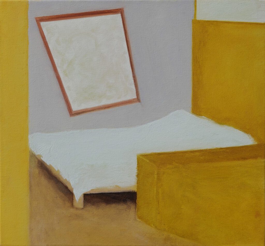 Desert Studio, oil on canvas, 14 x 15 in | 35.5 x 38.5 cm